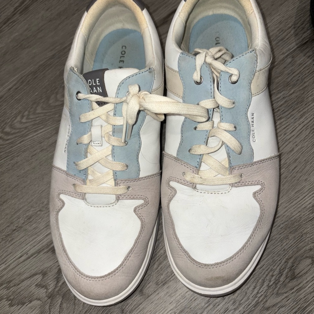 Cole Haan White and Gray Sneakers